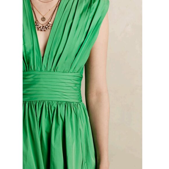 Tracy Reese Green Midi Dress - Picture 4 of 11